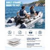 image:image10ft Inflatable Dinghy Boat for Adult with DropStitch Floor 34 Person Inflatable Raft with Oars amp Carry Bag HeavyDuty Motor Mount Ready for Fishing Diving Tender or Recreation USCG Approved10FT x 5FT