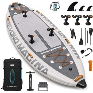 image:imageBeyond Marina Inflatable Fishing Kayak with Rod Holders 108x47Grey
