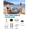 image:imageBEYOND MARINA Inflatable Dinghy Boat for Adults HIN amp MCO Included10FT