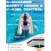 image:imageBEYOND MARINA Inflatable Dinghy Boat for Adults HIN amp MCO Included10FT